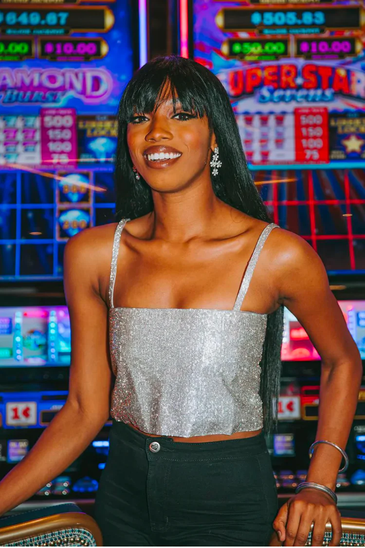 Girly Girl Rhinestone Crop Top - Image 2