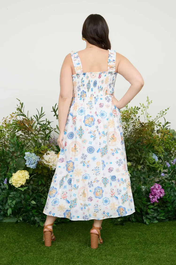 Milos Graphic Print Midi Dress - Image 2