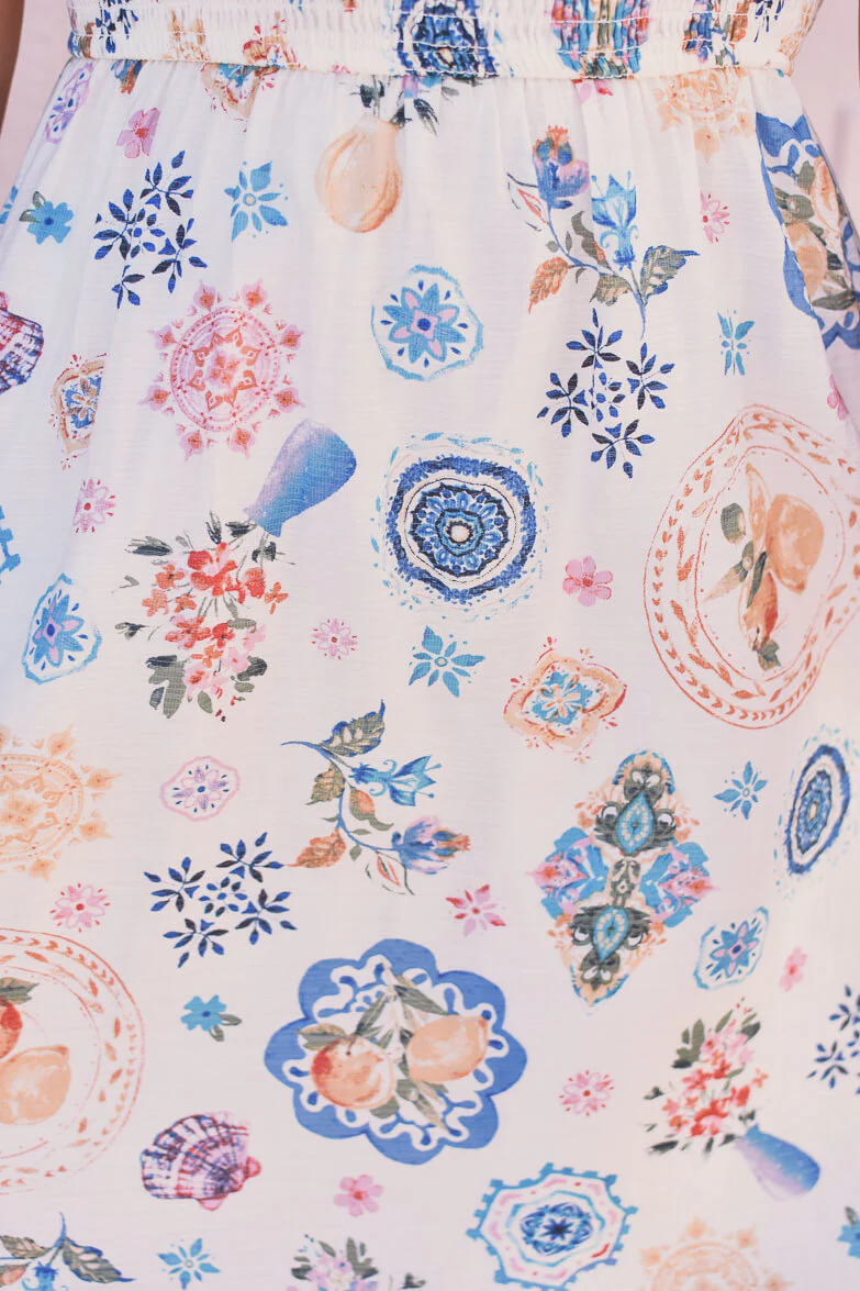 Milos Graphic Print Midi Dress - Image 5