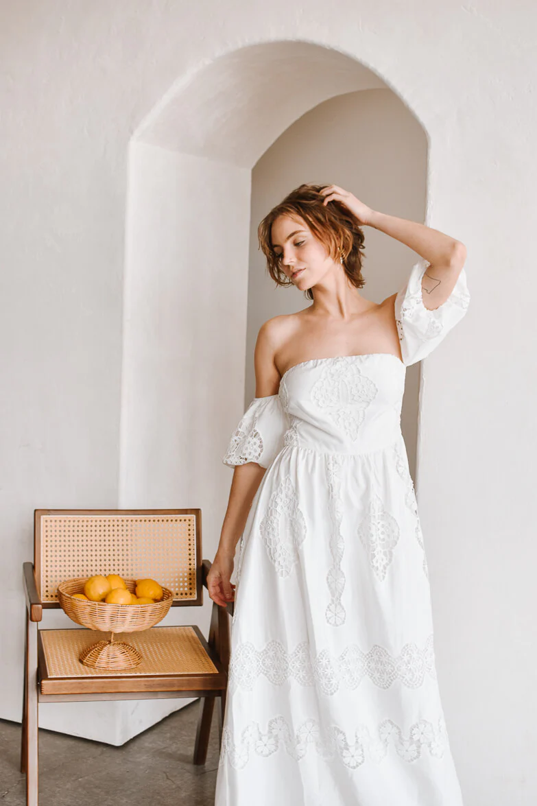 Mustique Off the Shoulder Maxi Dress - FINAL SALE - Image 2