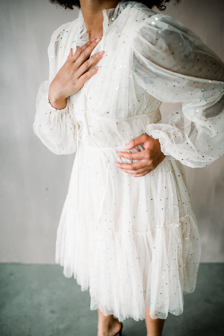 Twilight Tulle Star Mini Dress - FINAL SALE - Image 3